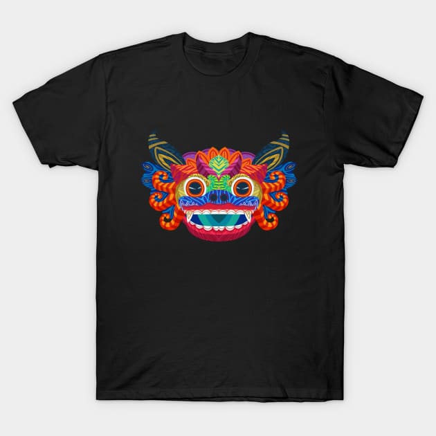 Barong Bali Mask-01 T-Shirt by Lahansubur